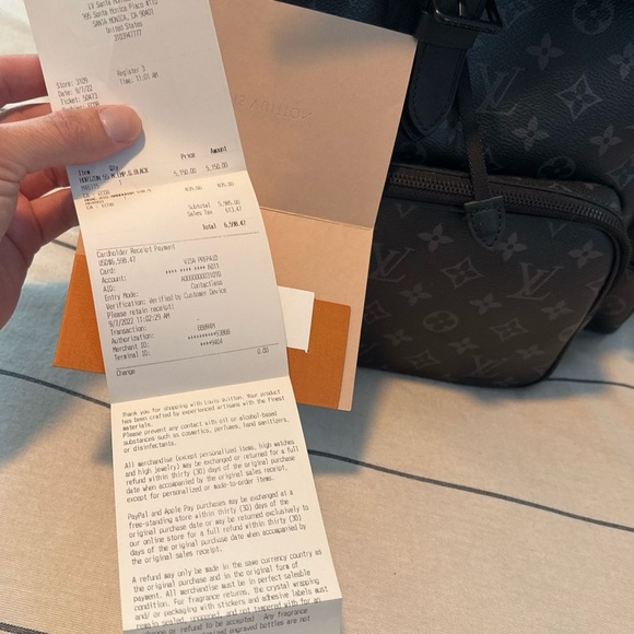 Louis Vuitton Monogram Eclipse Canvas Trio Backpack - Picture 15 of 17